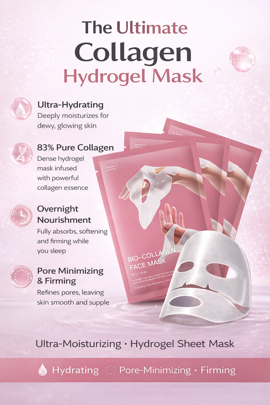 Alcuras® Bio-Collagen Hydrogel Face Mask – Overnight Hydration & Firming Treatment
