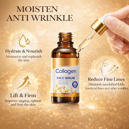 Alcuras® Collagen Anti-Aging Face Serum – Firming, Hydrating & Wrinkle-Reducing Skin Booster